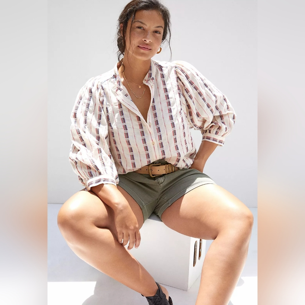 Anthropologie Pilcro The Bella Femme buttondown